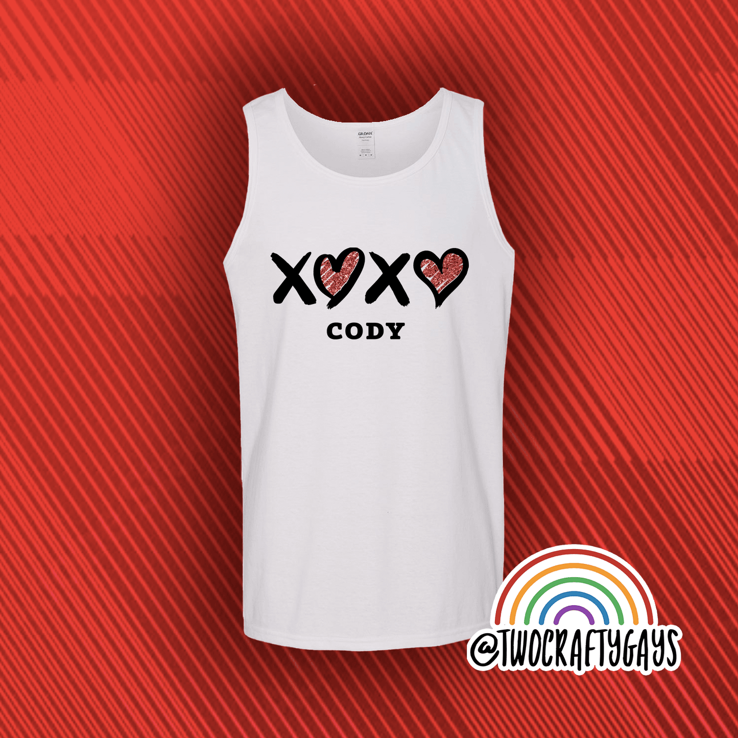 XOXO Cody Tank & Shirt - Two Crafty Gays