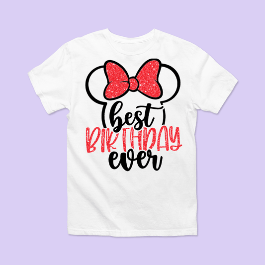Disney "Best Birthday Ever" Shirt - Minnie - Two Crafty Gays