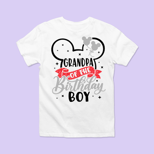 Disney "Grandpa of the Birthday Boy" Shirt - Two Crafty Gays