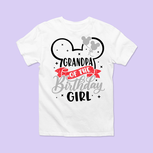 Disney "Grandpa of the Birthday Girl" Shirt - Two Crafty Gays