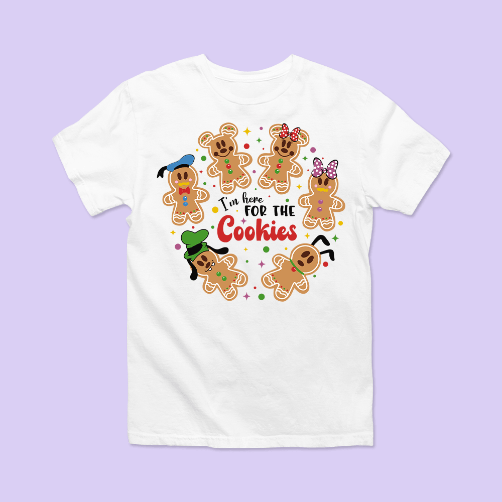 Disney "Here For the Cookies" Christmas Shirt - Two Crafty Gays