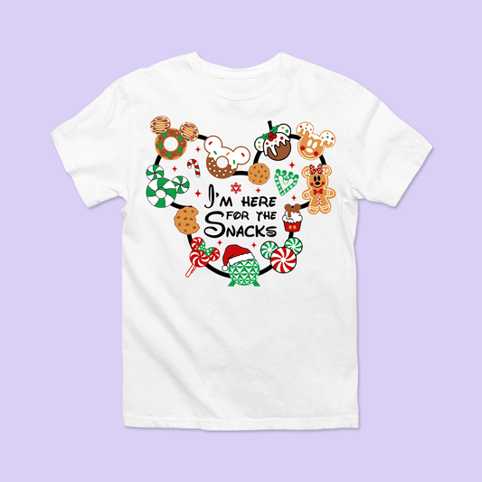 Disney "Here for the Snacks" Christmas Shirt - Two Crafty Gays