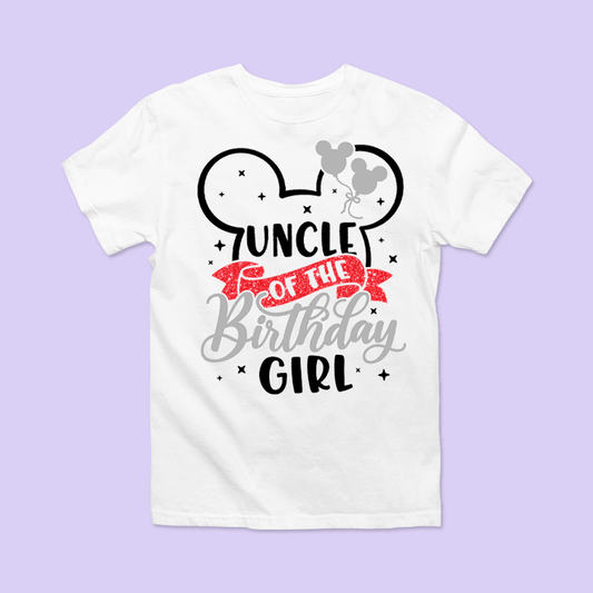 Disney "Uncle of the Birthday Girl" Shirt - Two Crafty Gays