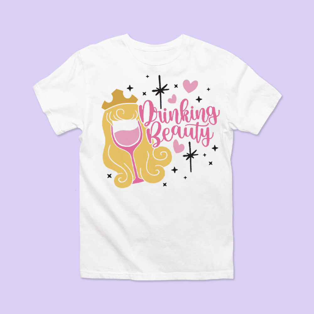 Epcot Shirt - Aurora "Drinking Beauty - Two Crafty Gays