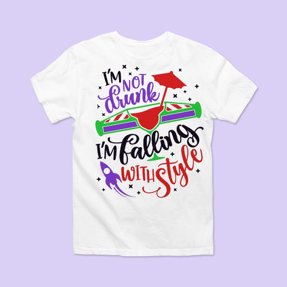 Epcot Shirt - Buzz Lightyear "Falling with Style" - Two Crafty Gays