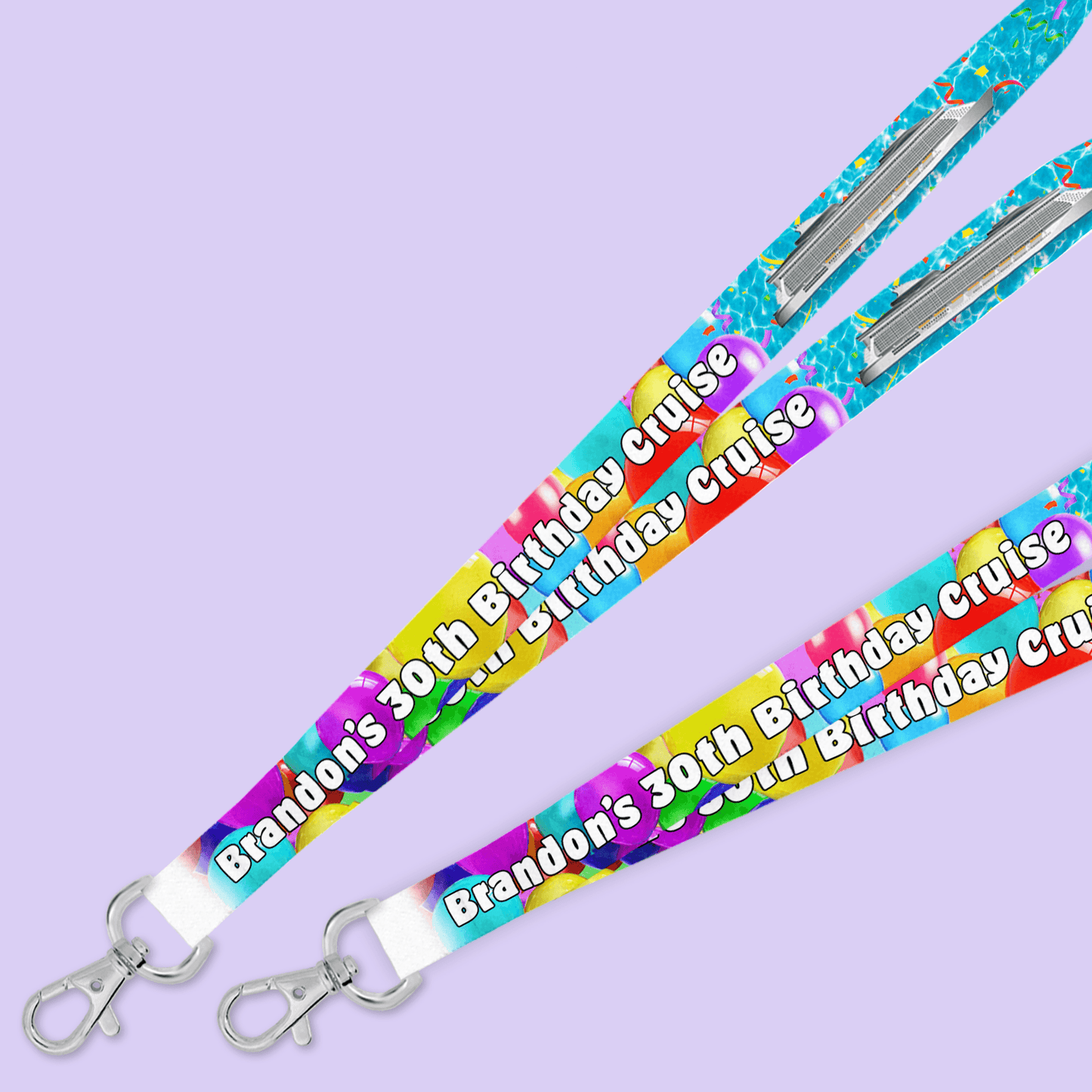 Personalized Birthday Cruise Lanyard - Two Crafty Gays